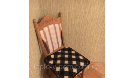 Накидка на стільці з овчини 40х40