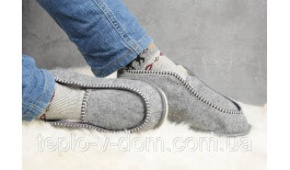 Чуні-галоші з натуральної овчини на підошві