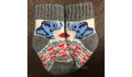 Шкарпетки з ангорової шерсті. Шкарпетки дитячі вовняні. Розмір 1