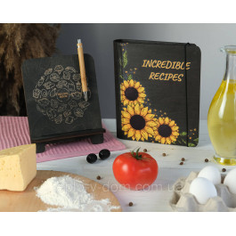 Книга для записів кулінарних рецептів "Incredible recipes"