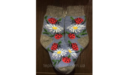 Шкарпетки з ангорової вовни. Носки дитячі вовняні. Розмір 3